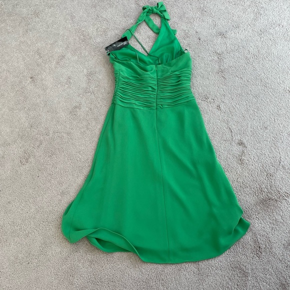 JONES OF NEW YORK HALTER RUCHED WAIST FLARED DRESS NEW - Picture 4 of 7